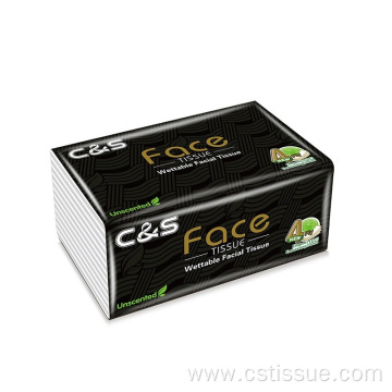 Biodegradable 120 Sheets 4 Ply Soft Facial Tissue